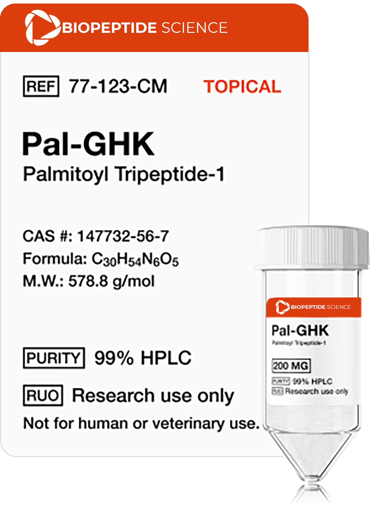 Buy Pal-GHK 200mg (Palmitoyl Tripeptide-1) (Topical)