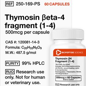 Buy Thymosin Beta-4 Fragment (1-4) (Ac-SDKP) 500mcg (60 Capsules)