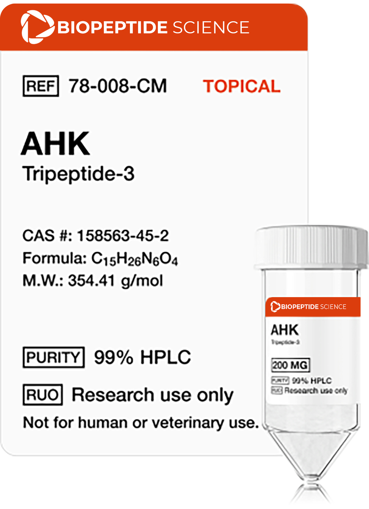 AHK (Tripeptide-3) 200mg (Topical)
