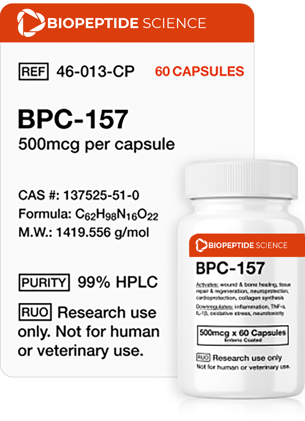 BPC 157 500mcg (60 Capsules)