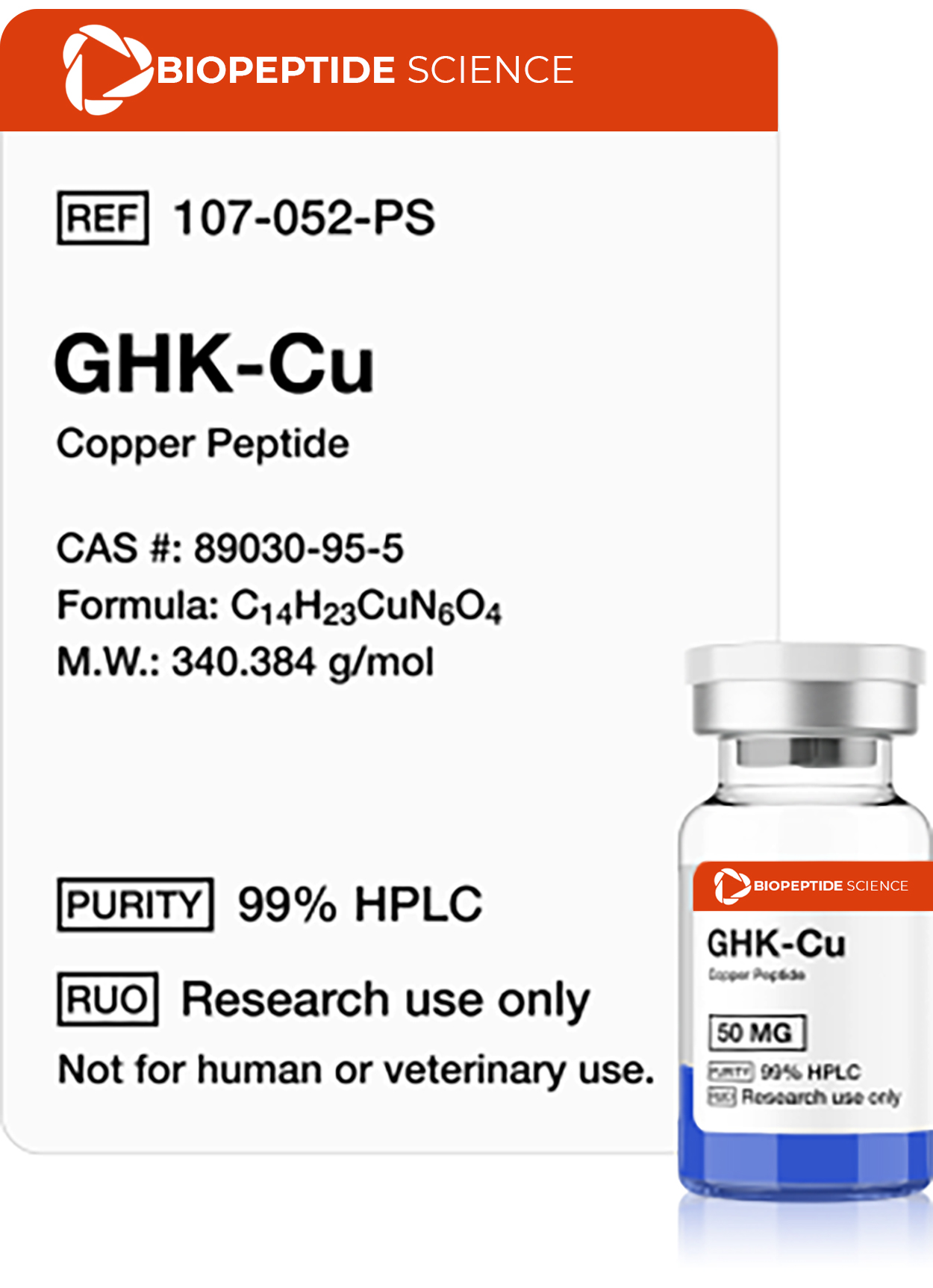GHK-Cu 50mg Copper Peptide