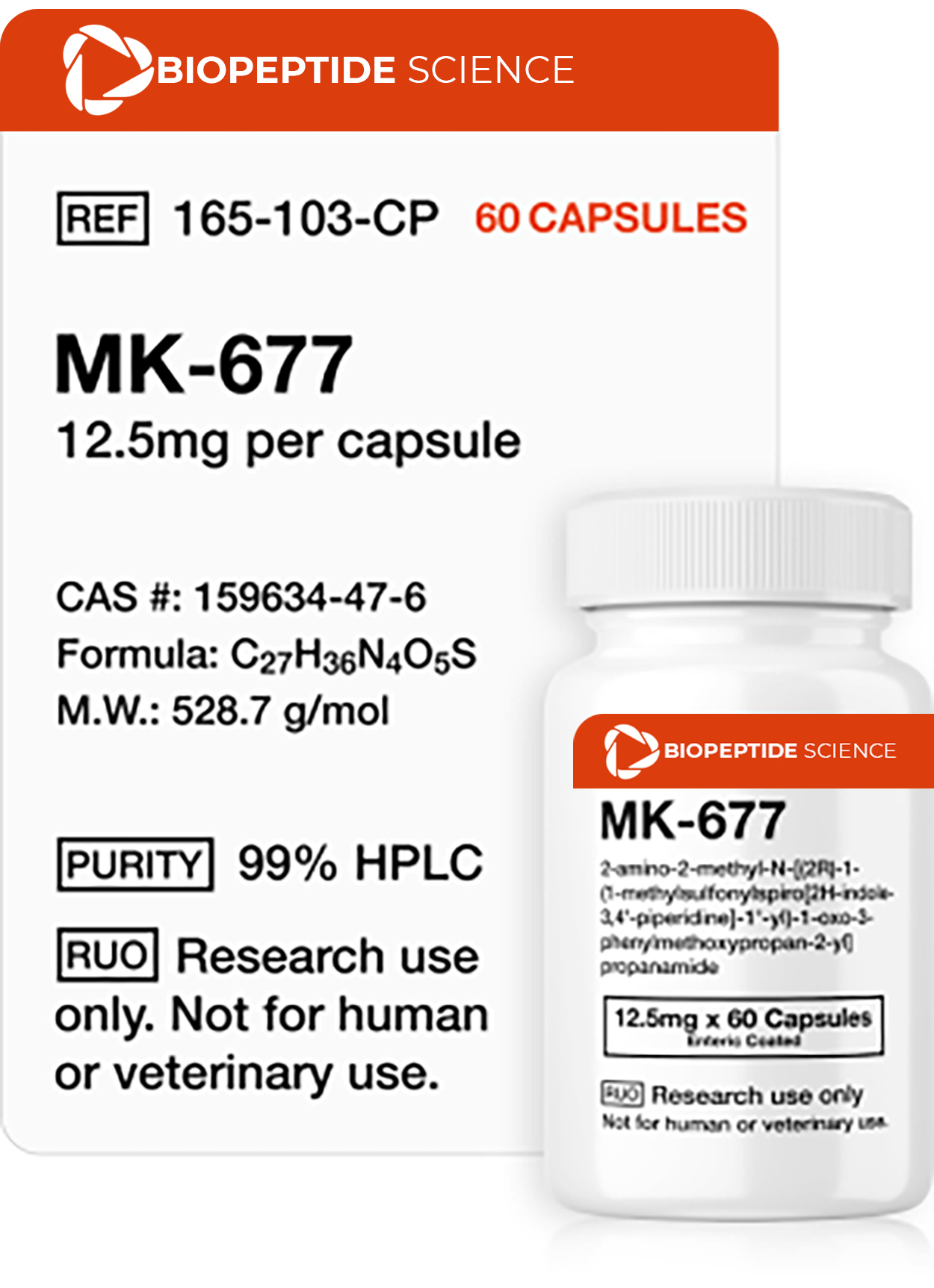 MK-677 (Ibutamoren) 12.5mg (60 Capsules)