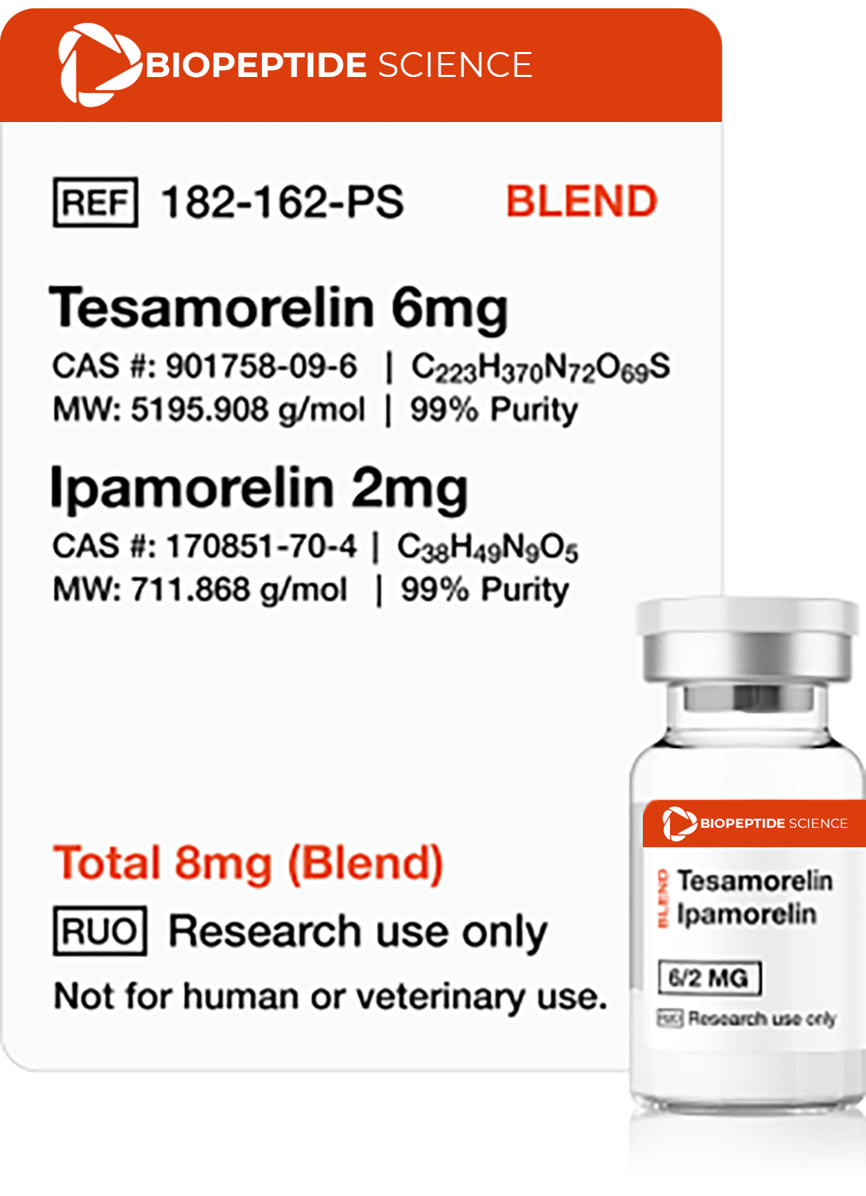 Tesamorelin, Ipamorelin 8mg (Blend)